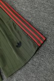 2025-26 Mens Bayern Munich Dark green vest Training Short Suit