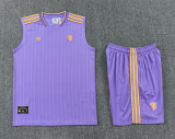 2025-26 Manchester United Purple vest Training Short Suit