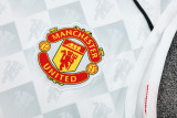 2025-26 Manchester United white vest Training Short Suit
