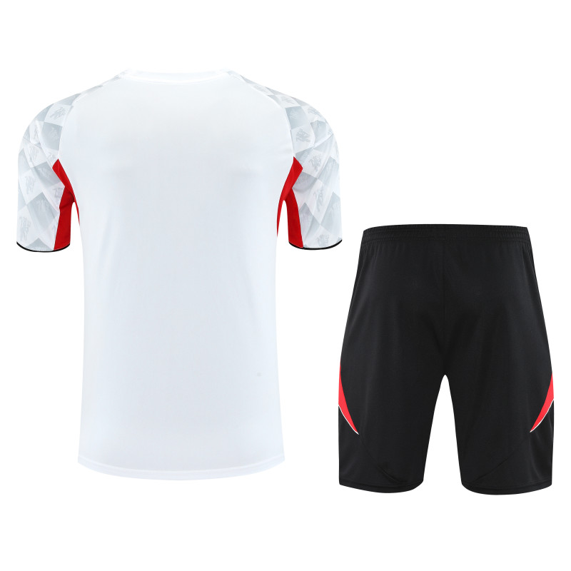 2025-26 Manchester United white Training Short Suit