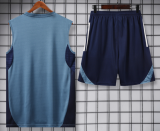 2025-26 Mens Arsenal Light gray blue vest Training Short Suit