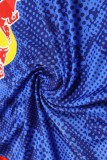 2025-26 Mens RB Leipzig blue vest short training suit