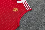 2025-26 Manchester United red vest Training Short Suit