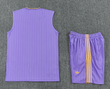 2025-26 Manchester United Purple vest Training Short Suit