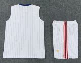 2025-26 Roma White vest Training Short Suit