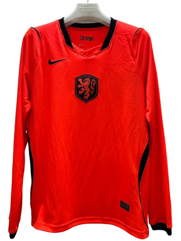 2026-27 Mens Netherlands home long sleeve  soccer jersey