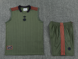 2025-26 Mens Bayern Munich Dark green vest Training Short Suit
