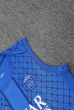 2025-26 Mens PSG blue vest short training suit