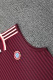 2025-26 Mens Bayern Munich maroon vest Training Short Suit