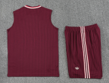 2025-26 Mens Bayern Munich maroon vest Training Short Suit