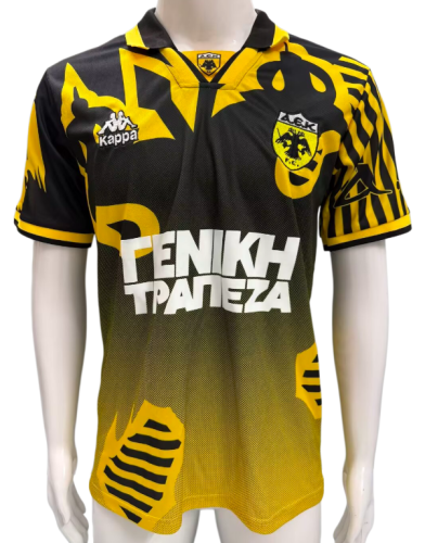 1997-98 Mens AEK Athens retro home Soccer Jersey