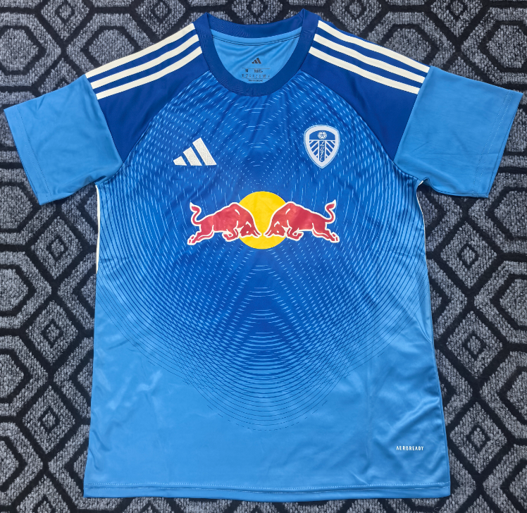 2025-26 Mens Leeds United home blue soccer Jersey