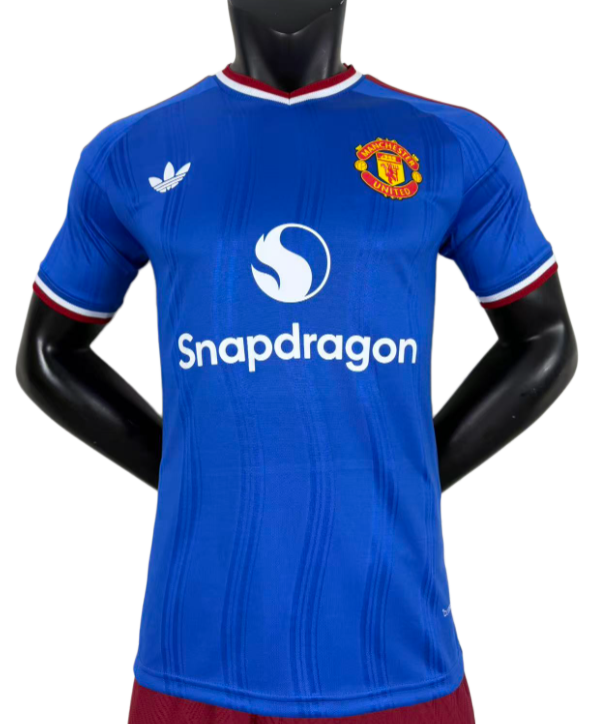 2026-27 Manchester United  away Blue Player Version Soccer Jersey