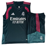 2026-27 Real Madrid  Dark Green‌ vest Training Short Suit D26037#