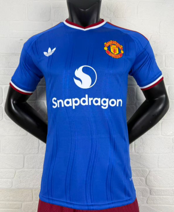 2026-27 Manchester United  away Blue Player Version Soccer Jersey