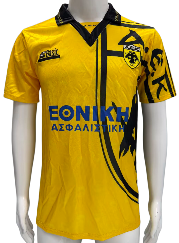 1993-94 Mens AEK Athens retro home Soccer Jersey