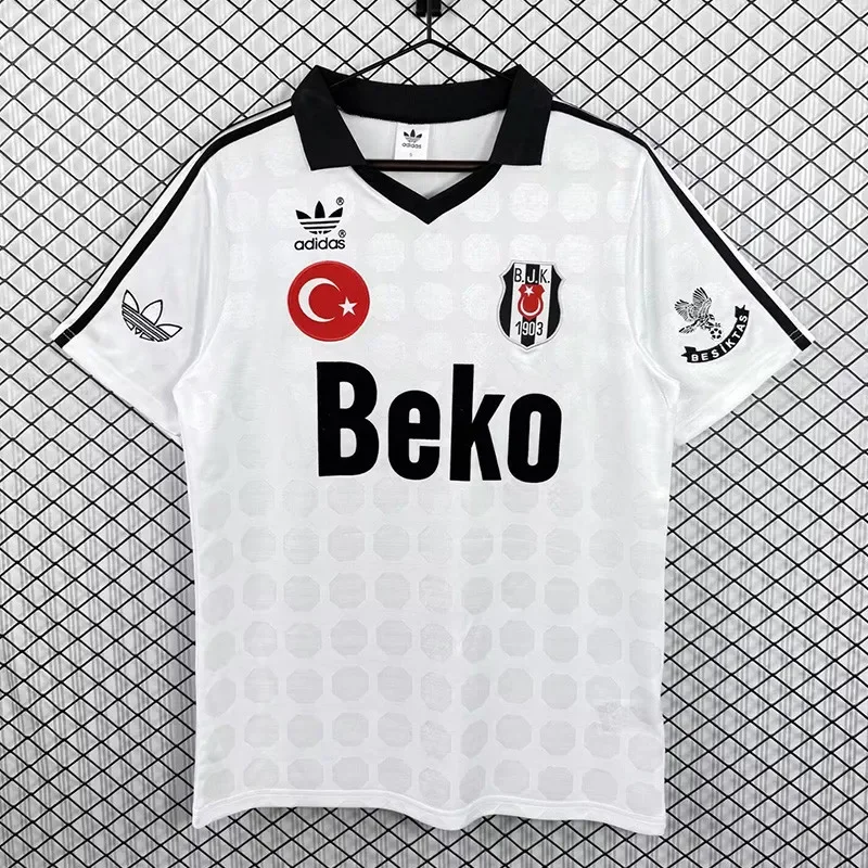 1990-1991 Besiktas Away Retro Soccer Jersey