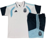 2026-27 Mens  Argentina white POLO Training Short Suit  C2614#