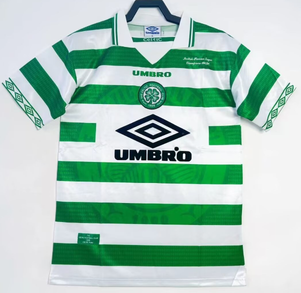 1997-99 Celtics home green  Retro Soccer Jersey