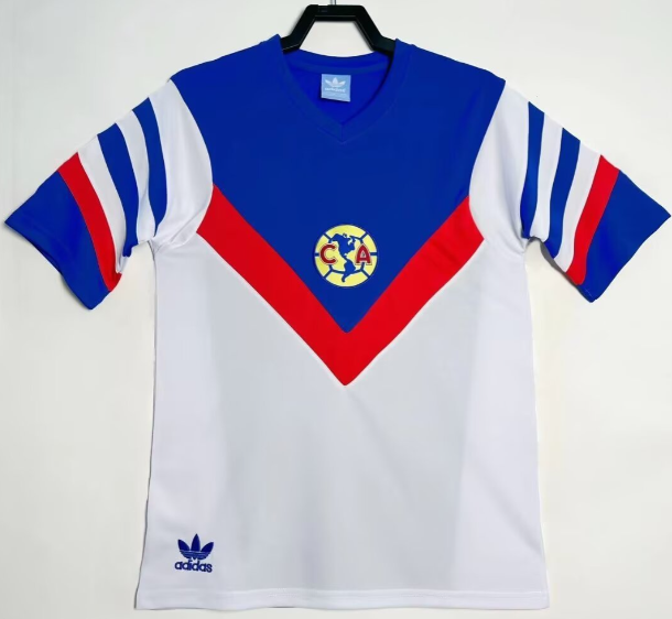 1987 Mens  Club America away Retro soccer  Jersey