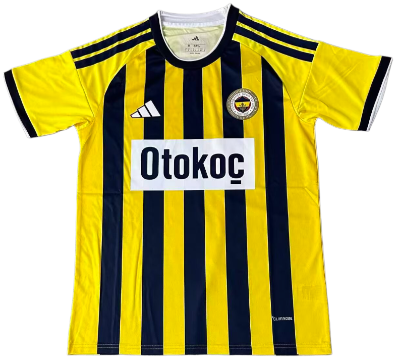 2025-26 Mens Fenerbahce Home yellow Soccer Jersey