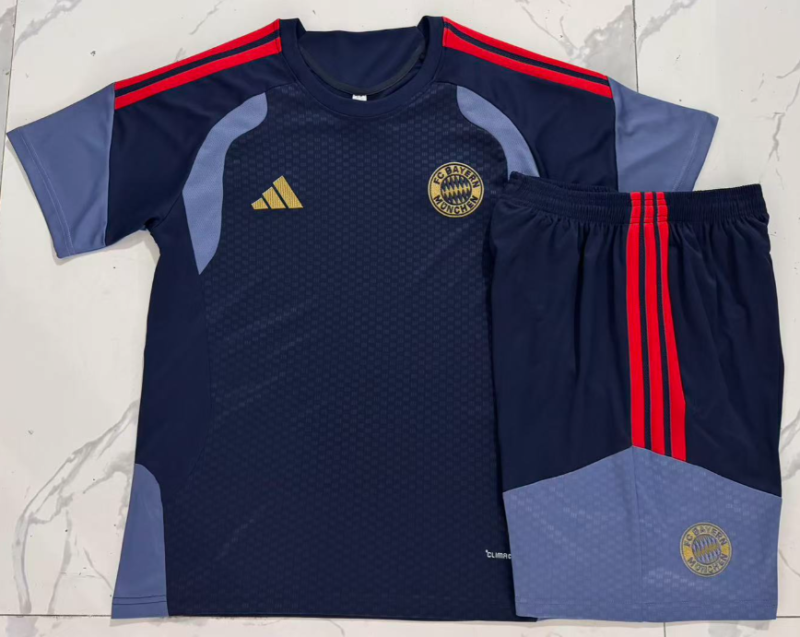 2026-27 Mens Bayern Munich royal blue Training Short Suit J26036#