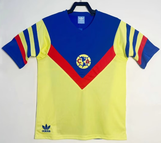 1987 Mens  Club America Home Retro soccer  Jersey