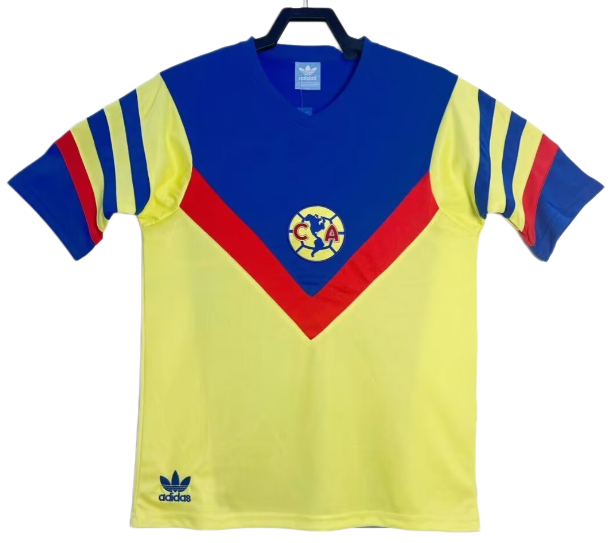 1987 Mens  Club America Home Retro soccer  Jersey