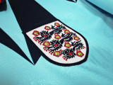 1992 Mens England Away lake blue Retro Soccer Jersey