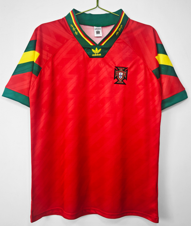 1992-94 Mens Portugal Retro home  red soccer Jersey