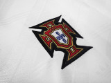 1992-94 Mens Portugal Retro Away  white soccer Jersey