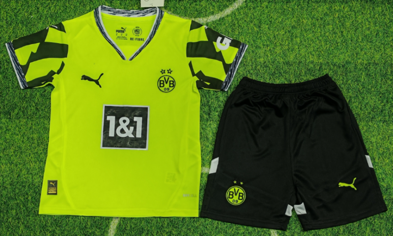 2025-26 KIDS Borussia Dortmund green special edition soccer Jersey