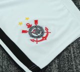 1999-00 Kids Corinthians home retro white Soccer Jersey