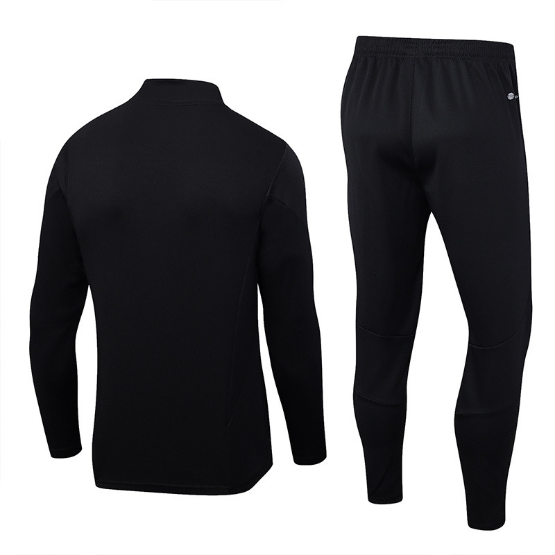 2023-24 Mens Bayern Munich black Half Pull Tracksuit