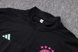 2023-24 Mens Bayern Munich black Half Pull Tracksuit