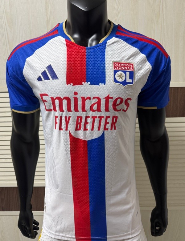 2026-27 Lyon Home Player Version Soccer Jersey