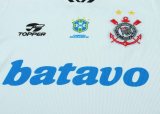 1999-00 Kids Corinthians home retro white Soccer Jersey