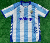 2024-25 Mens Malaga home blue and white soccer jersey