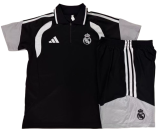 2026-27 Mens Real Madrid Polo black Training Short Suit C2615#
