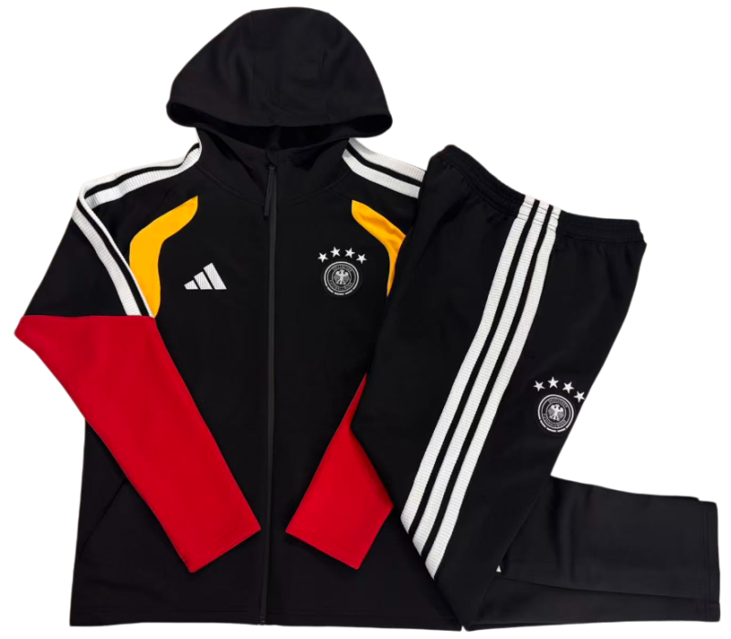 2026-27 Mens Germany black Hoodie Jacket Tracksuit F646#