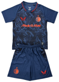 2025-26 Kids  Feyenoord third away dark blue Soccer Jersey