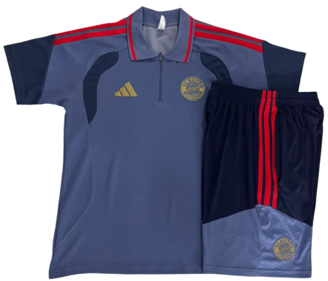 2026-27 Mens Bayern Munich Polo Training Short Suit C2617#
