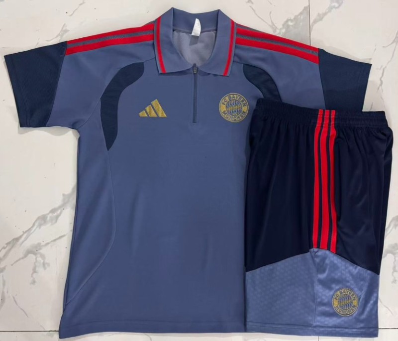 2026-27 Mens Bayern Munich Polo Training Short Suit C2617#