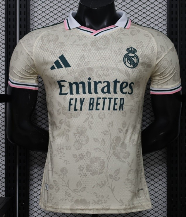 2026-27 Mens Real Madrid beige Player special edition soccer jersey