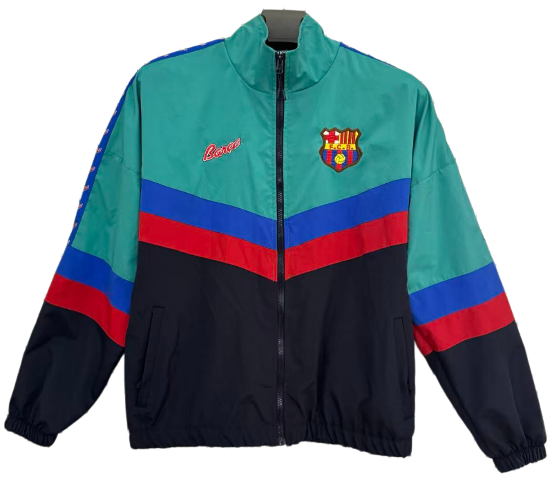 1995-97 Barcelona green Retro Windbreaker