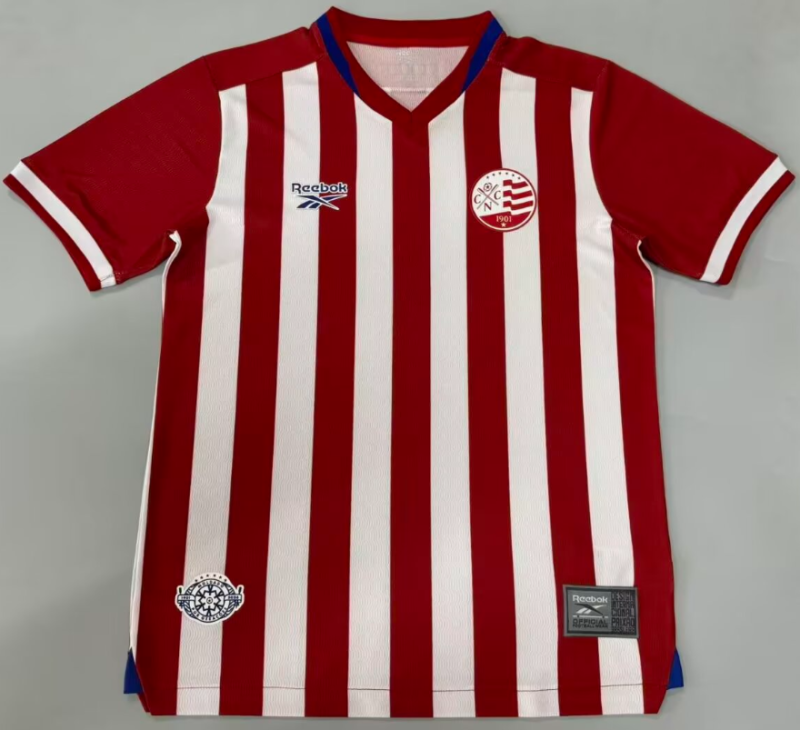 2025-26 Mens Clube Nautico home  red soccer jersey
