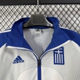 2005-06 Greece blue and white Casual Edition Windbreaker