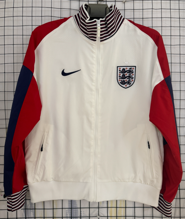 2024-25 England  white Windbreaker