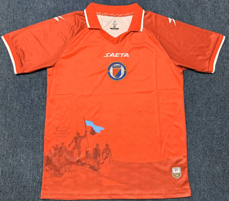 2026-27 Mens Haiti Third away orange Soccer Jersey