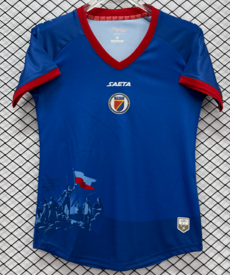 2026-27 Woman Haiti Home blue Soccer Jersey